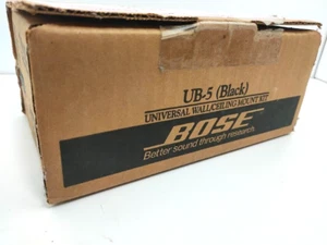 BOSE OEM UB-5 UNIVERSAL WALL CEILING MOUNT KIT BLACK COMPLETE SET NEW IN BOX B1A - Bild 1 von 2