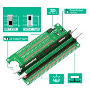 DDR4 Desktop Computer DIMM Memory Slot Diagnostic Analyzer Tester Card with LED - Afbeelding 1 van 6