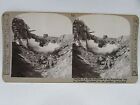 WW1 STEREO CARD PHOTO CAPTURE OF HUN BLOCKHOUSE HINDENBURG TRENCH KING GEORGE 