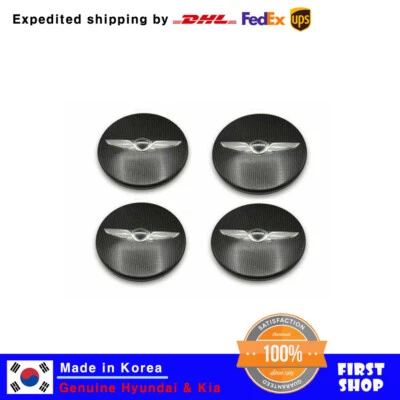 全新 原始设备制造商 52960B1000 轮中心轮毂盖 4 件 适用于现代 Genesis 2014-2018 — 第 1/2 张图片