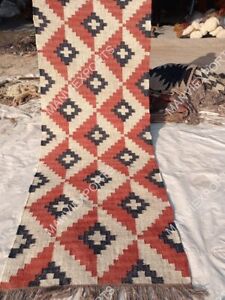 Handwoven Area Rug Wool Jute Livingroom Modern Rag Runner Vintage kilim Carpets