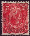 Tasmania Postmark "Gould's Country" On 2D Red Kgv Date Slug Inverted (A11790)