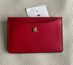 Polo Ralph Lauren Leather Card Wallet - MRSP$80 - Picture 1 of 4