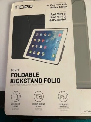 Incipio LGND Foldable Kickstand Folio Case for iPad Mini Retina - Gray - Image 1 of 2