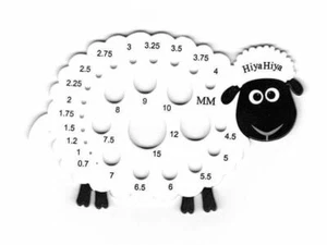 HiyaHiya Sheep Knitting Needle Gauge - Metric & US - Picture 1 of 1
