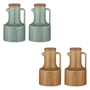 Ladelle Huile & Vinaigre Set - Heath Séries - Porcelaine Distributeur / - Picture 1 of 10