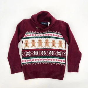 The Children's Place Holiday Christmas Gingerbread Sweater Size 4T - Picture 1 of 4