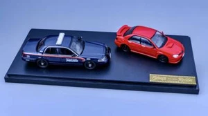 1/64 Subaru Sti+Ford CV Atlanta Police # 2883 Car Set Diecast Cars Rollin&Furuya - Picture 1 of 8