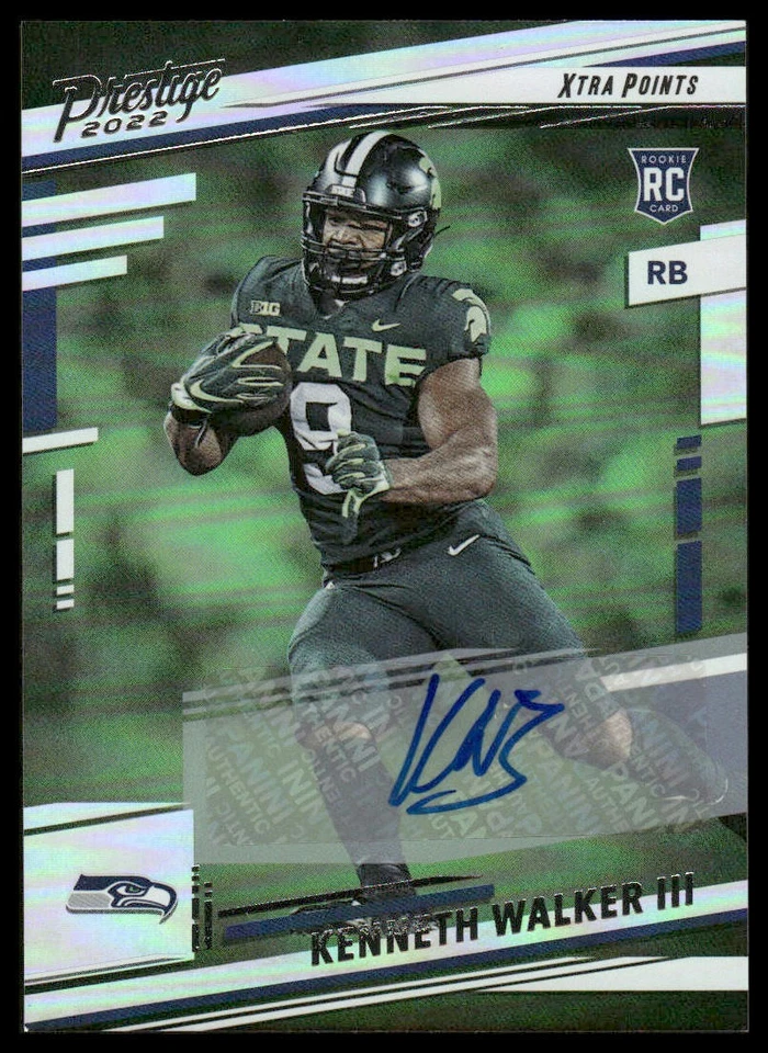 2022 Panini Prestige #314 Kenneth Walker III Xtra Points Signatures Premium - Image 1 of 2