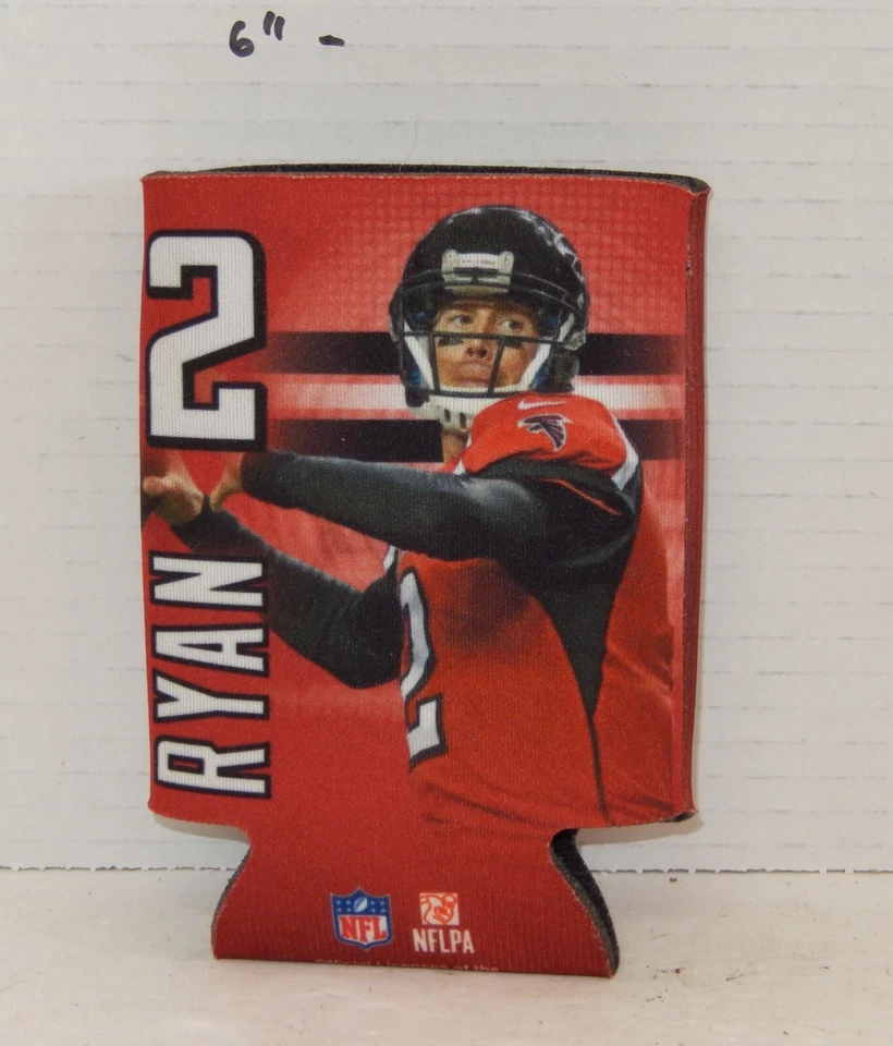 NFL Fútbol Atlanta Falcons Matt Ryan Drink Can Koozie Foto 1 de 2