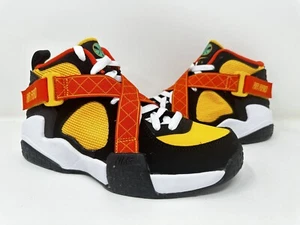 DD9281 001 NIKE AIR RAID Retro Basketball ROSWELL RAYGUNS BLACK-GOLD US 6.5Y GS - Picture 1 of 5