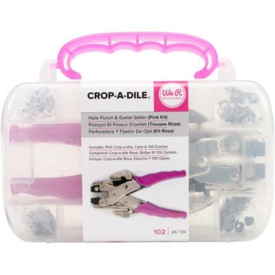 We R Memory Keepers - Crop-A-Dile Punch Kit - Pink - image 1 of 2