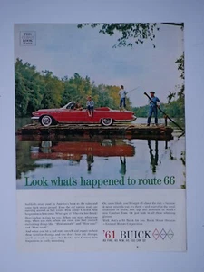 1961 Buick Convertible Red The Clean Look Vintage Original Print Ad 8.5 x 11" - Picture 1 of 8