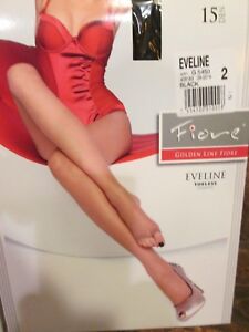FIORE EVELINE TOELESS TIGHTS PANTYHOSE 2 COLORS BLACK AND TAN 3 SIZES