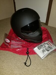 Open Box Bell Broozer Convertible Motorcycle Helmet Matte  Black Size L