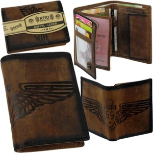 WILD Adler Geldbörse RFID Portemonnaie, eagle cowboy wallet, Geldbeutel Börse - Picture 1 of 12