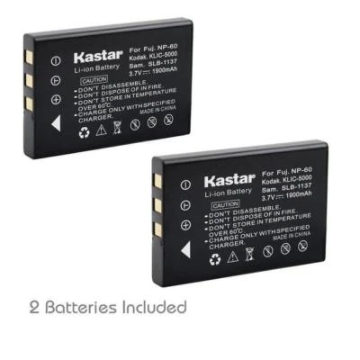 Batería Kastar FNP60 para CASIO QV-R3 QV-R4, Premier DC 5330 DC 6330 DC 5331  Foto 1 de 4