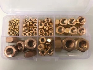 150No, M3 - M12, latón, surtido de tuercas hexagonales. - Imagen 1 de 3