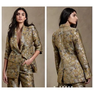 NUOVO blazer broccato Banana Republic Eclat taglia 4 - Foto 1 di 9