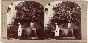 Palästina.Israel.Jaffa.Simons Haus.House of Simon.Stereo Foto 1900.Albuminiert - Bild 1 von 2