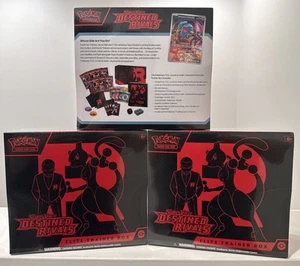 (3) Nuevo Pokemon Escarlata y Violeta: Destined Rivals ETB Elite Entrenador Caja Sellada - Imagen 1 de 2