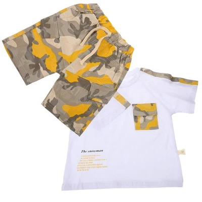  Boys' Clothing Sets Short Sleeve T-shirt for Kids Summer Outfits - image 1 of 4