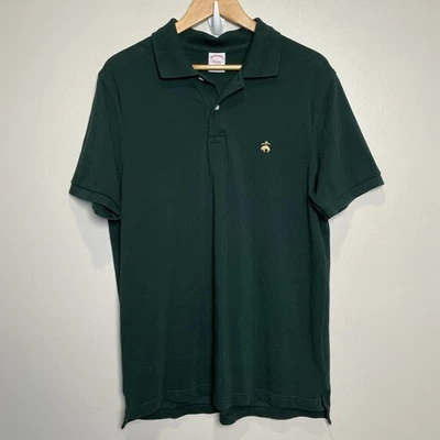 Polo Brooks Brothers Masculino Performance Tamanho G Verde Ajuste Original Supima Algodão - Imagem 1 de 4