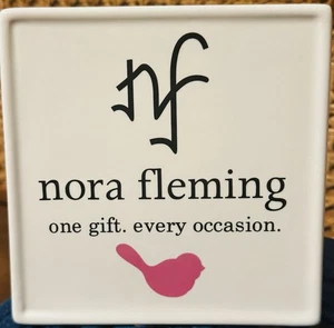 Nora Fleming Store Display Sign Bird Ceramic one gift every occasion Rare Find - Picture 1 of 4