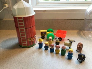 Fisher Price Little People Play Silo, Tractor, People etc Lot - Picture 1 of 11