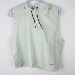 Adidas Parley Womens Sleeveless Top Vest Size M 12-14 Hood Green BNWT RRP $120 - Picture 1 of 9