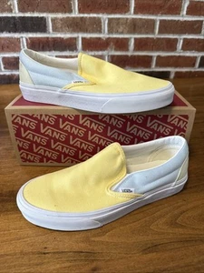 VANS Women's Classic Slip-On 'Pastel Block' White Sneaker Mens 6 Women's 7.5 - Picture 1 of 9