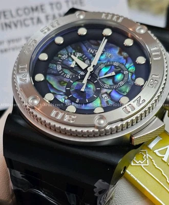 Invicta - AKULA - Swiss 5040.D  1/10th sec Chronograph - ABALONE Dial mens watch - Image 1 of 4