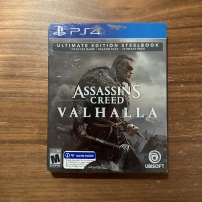 Assassins Creed Valhalla Ultimate Steelbook Edition (Sony PlayStation 4) PS4 Foto 1 de 4