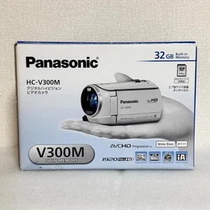 Panasonic HC-V300M White HD Digital Video Camera Camcorder 50x Zoom w/Box - Picture 1 of 7
