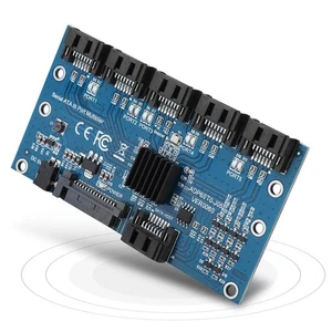 SATA3.0 1 To 5 Hard Disks Adapter Converter Motherboard 6Gbps Interface Mult NEW - Afbeelding 1 van 7