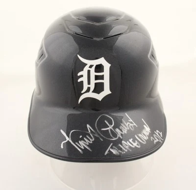 Miguel Cabrera Signed Tigers Full Size Batting Helmet Inscribed Triple Crown 12 - Image 1 of 4
