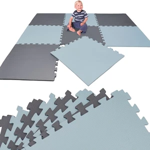 8 Teile Spielmatte Kinder Puzzlematte 50x50 Krabbelmatte Bodenmatte Kinderzimmer - Bild 1 von 12