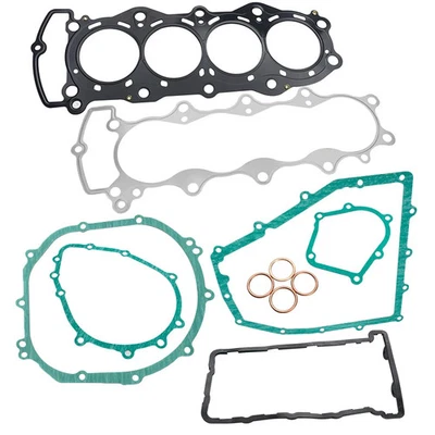 Full Cylinder Engine Cover Exhaust Gaskets For Kawasaki Ninja ZX6R ZX636 03-04 - Imagem 1 de 4