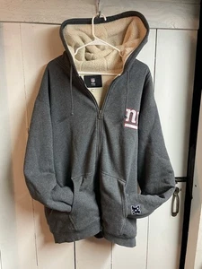 Vintage New York Giants Proline NFL Zip Up Fleece Hoodie Sweatshirt XXL - Picture 1 of 4