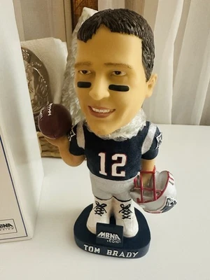 Tom Brady New England Patriots Bobble Dobbles Bobblehead "Raro" MNBA 2001 Promo Foto 1 de 3