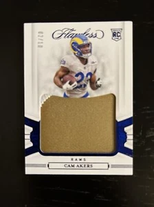 CAM AKERS RC Patch /10! 2020 FLAWLESS FOOTBALL - Picture 1 of 6