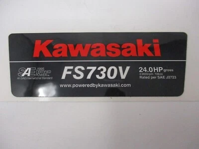 Genuine Kawasaki FS730V 56080-1056 24.0 HP Engine Decal - Image 1 of 4