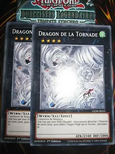 YU-GI-OH! PLAYSET (LOT DE 2) DRAGON DE LA TORNADE LED8-FR055 NEUF EDITION 1 FR - Picture 1 of 1