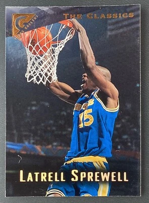 1995-96 Topps Gallery #100 Latrell Sprewell Golden State Warriors - Image 1 of 2