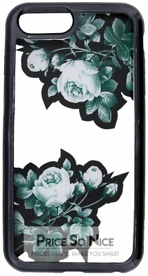 Typo - Superior Phone Case for iPhone 6+ / 7+ / 8+ (Floral/Black Transparent) - Image 1 of 2
