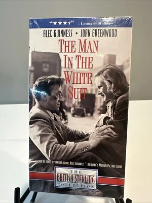 "The Man in the White Suit" (1951) Alec Guinness - Joan Greenwood - VHS Vintage - Image 1 of 3