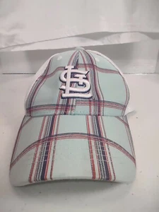 St Louis Cardinals Plaid/Mesh Trucker hat. SGA. Cellular One. One Size. - Picture 1 of 6