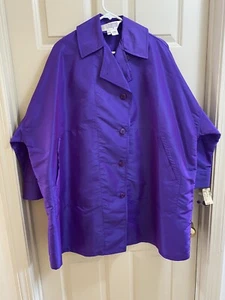 Vintage I. Magnin 80’s Button Front Pockets Jacket Coat Oversized L/XL - Picture 1 of 8
