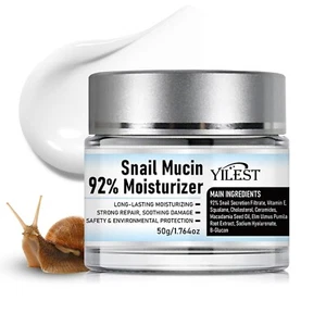 2024 New Snail Mucin moisturizer 92% Daily Face Moisturizer Gel Cream All Skin.. - Picture 1 of 7