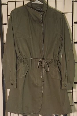 Chaqueta Picadilly Canadá Verde Oliva Estilo Utilitario Cordón Cintura Mujer 8 Glam Foto 1 de 4